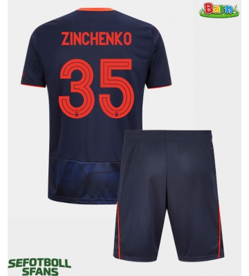 Nottingham Forest Oleksandr Zinchenko #35 Tredjeställ Barn 2025-26 Kortärmad (+ Korta byxor)